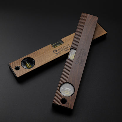 金津屋商店×エビス 磁石付 木目調レベル 300mm EK-30OAKDBM/LBM【金津屋商店オリジナルデザイン】-