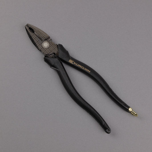 フジ矢 偏芯パワーペンチ（黒金）200mm 3000N-200BG 【金津屋商店オリジナルデザイン：三崩し】-