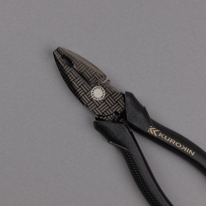 フジ矢 偏芯パワーペンチ（黒金）200mm 3000N-200BG 【金津屋商店オリジナルデザイン：三崩し】-