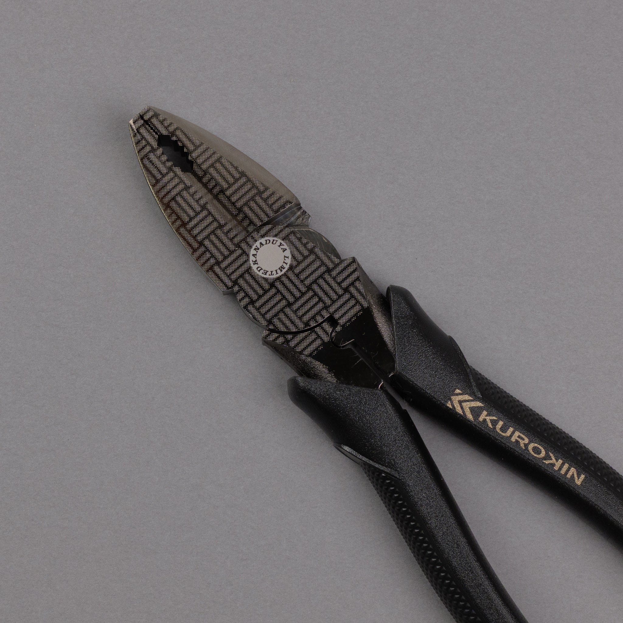 フジ矢 偏芯パワーペンチ（黒金）225mm 3000N-225BG 【金津屋商店