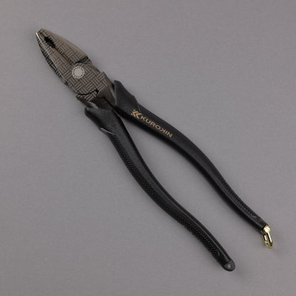 フジ矢 偏芯パワーペンチ（黒金）225mm 3000N-225BG 【金津屋商店オリジナルデザイン：三崩し】-