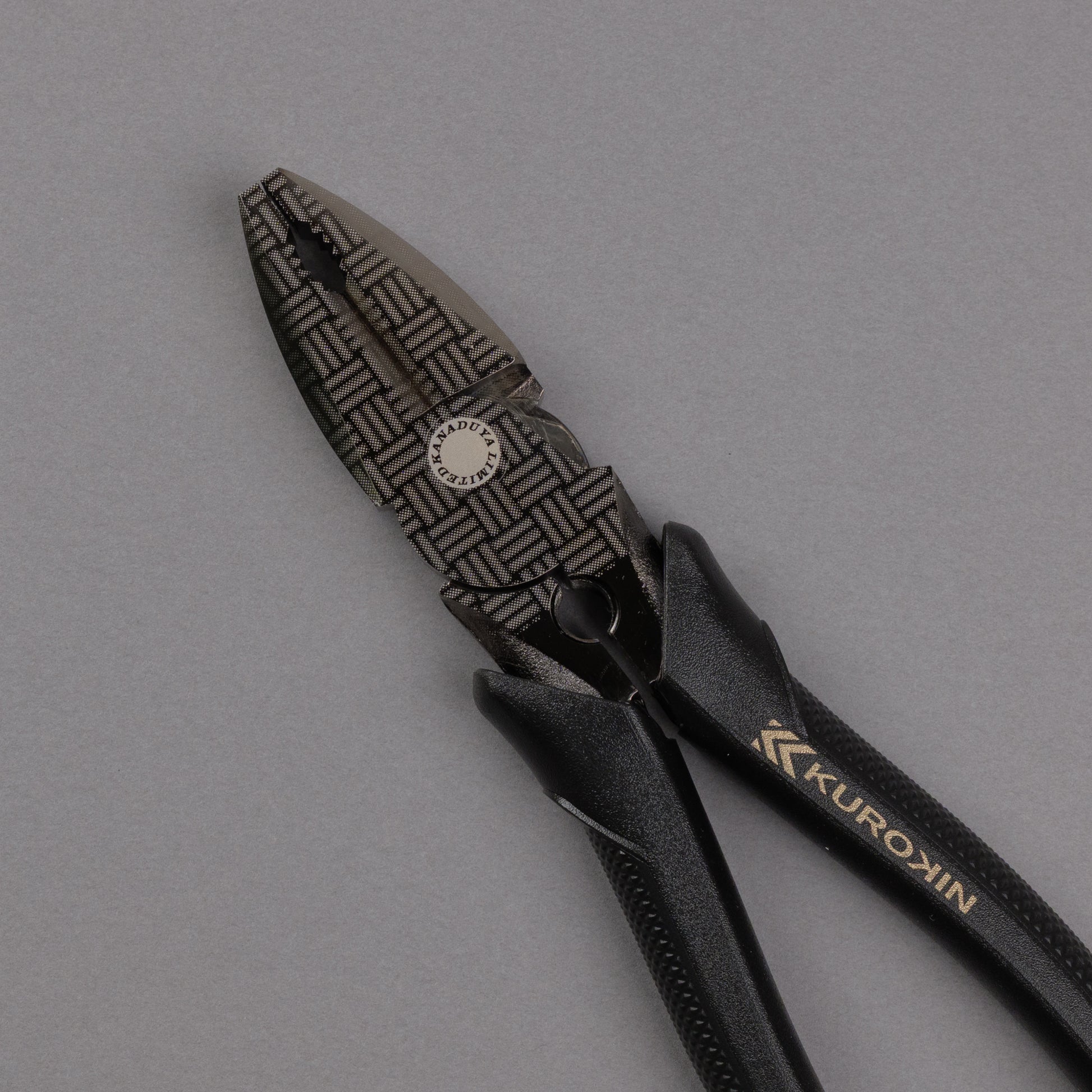 フジ矢 偏芯パワーペンチ（黒金）バリ取り機能付き 225mm 3020N-225BG 【金津屋商店オリジナルデザイン：三崩し】-