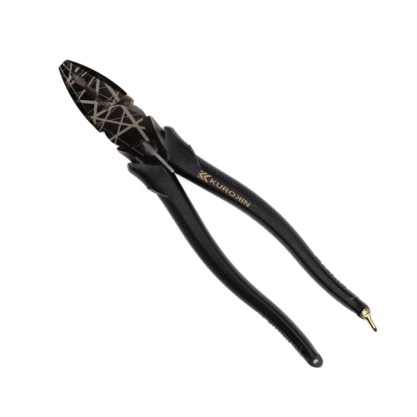 フジ矢 偏芯パワーペンチ（黒金） 225mm 3020N-225BG【ファン・キャラバン限定デザイン】-3020N-225BG-A