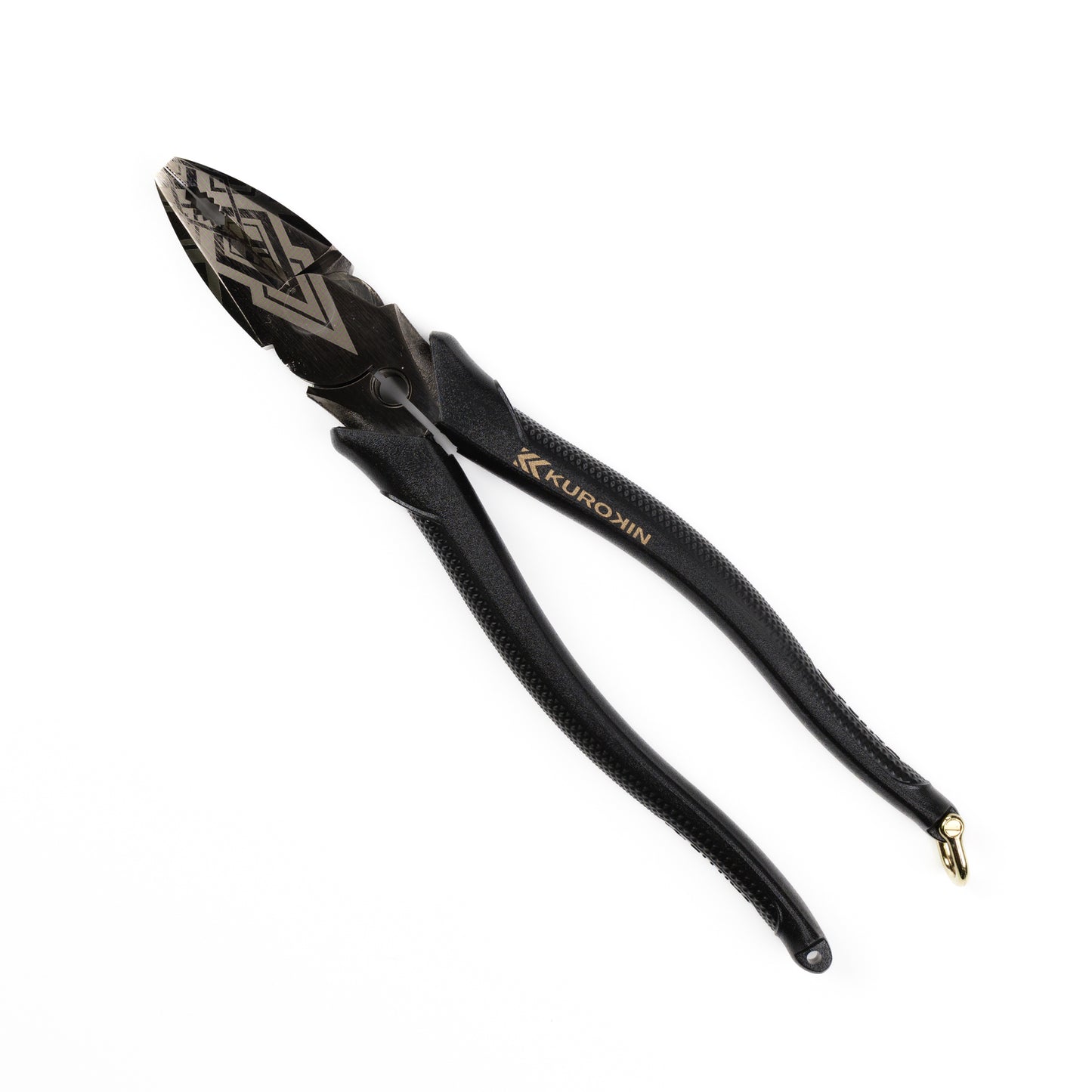 フジ矢 偏芯パワーペンチ（黒金） 225mm 3020N-225BG【ファン・キャラバン限定デザイン】-3020N-225BG-B