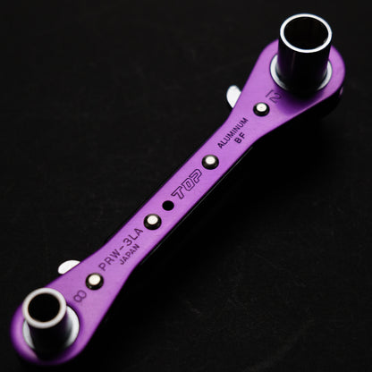【予約商品】TOP工業 ラクラッチ(ロング４サイズ板ラチェットレンチ) パープル【限定】 PRW-3LV-
