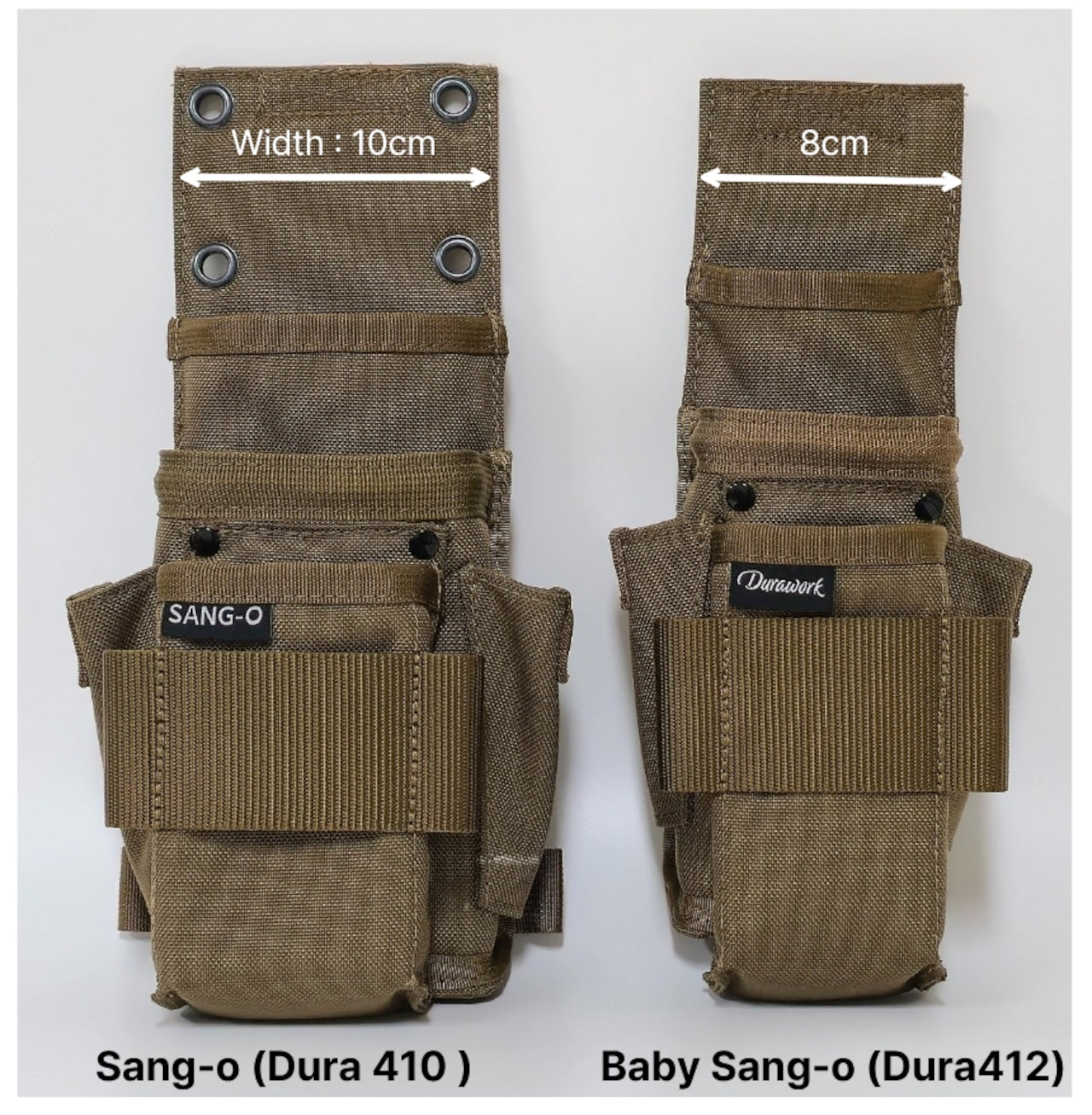 Durawork ベイビーシャークポーチ（Baby SANG-O）Dura412 BLK/BRW