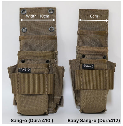 Durawork ベイビーシャークポーチ（Baby SANG-O）Dura412 BLK/BRW