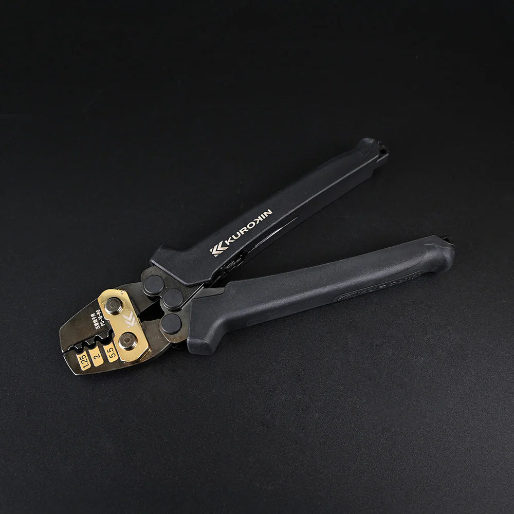 【予約商品】フジ矢 圧着⼯具 (裸端⼦‧裸スリーブ⽤)（黒金）FC-15-BG-