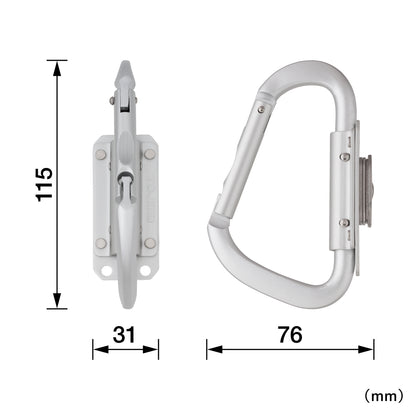 タジマ セフ工具ホルダーアルミ スリムカラビナ大 SFSKHA-CL-SFSKHA-CL