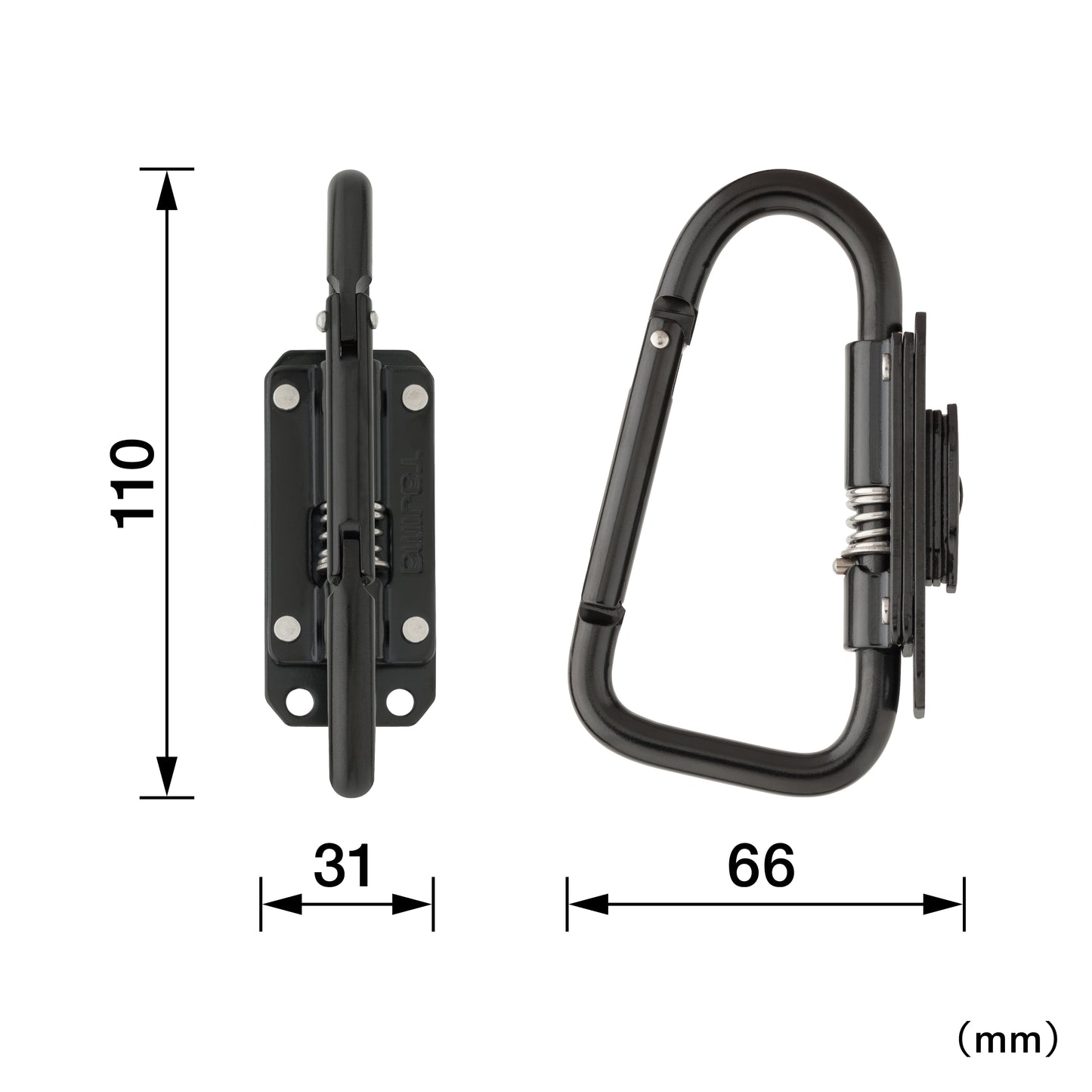 タジマ セフ工具ホルダースチール スリムカラビナ大 折りたたみ SFSKHI-CLF-SFSKHI-CLF