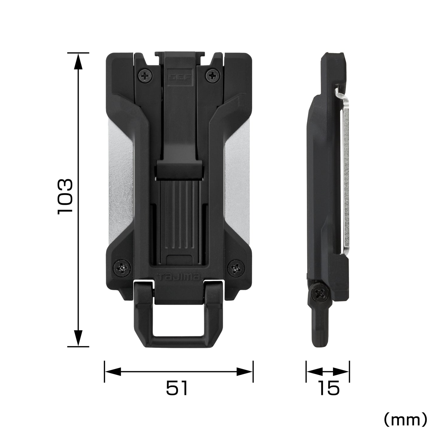 タジマ セフホルダー胴ベルト用 樹脂 フィット SF-FHLD-