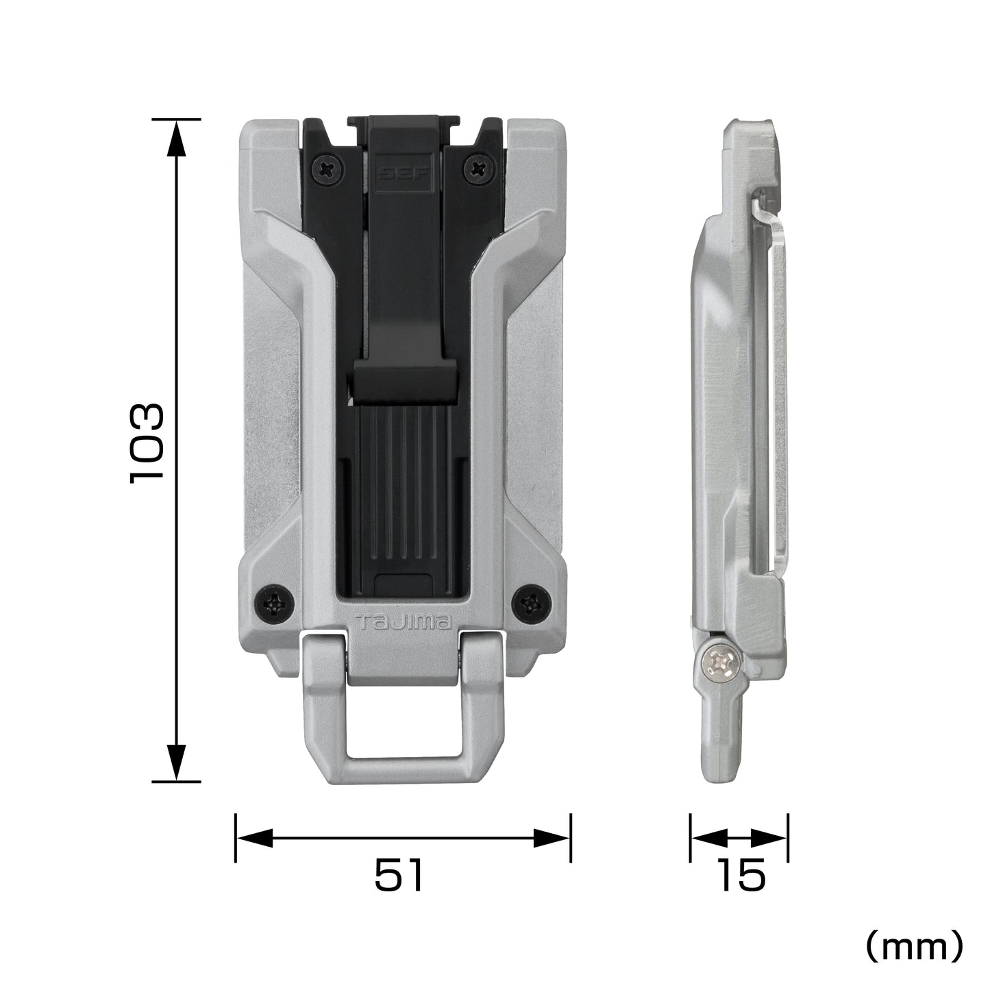 タジマ セフホルダー胴ベルト用 金属 フィット SF-MFHLD