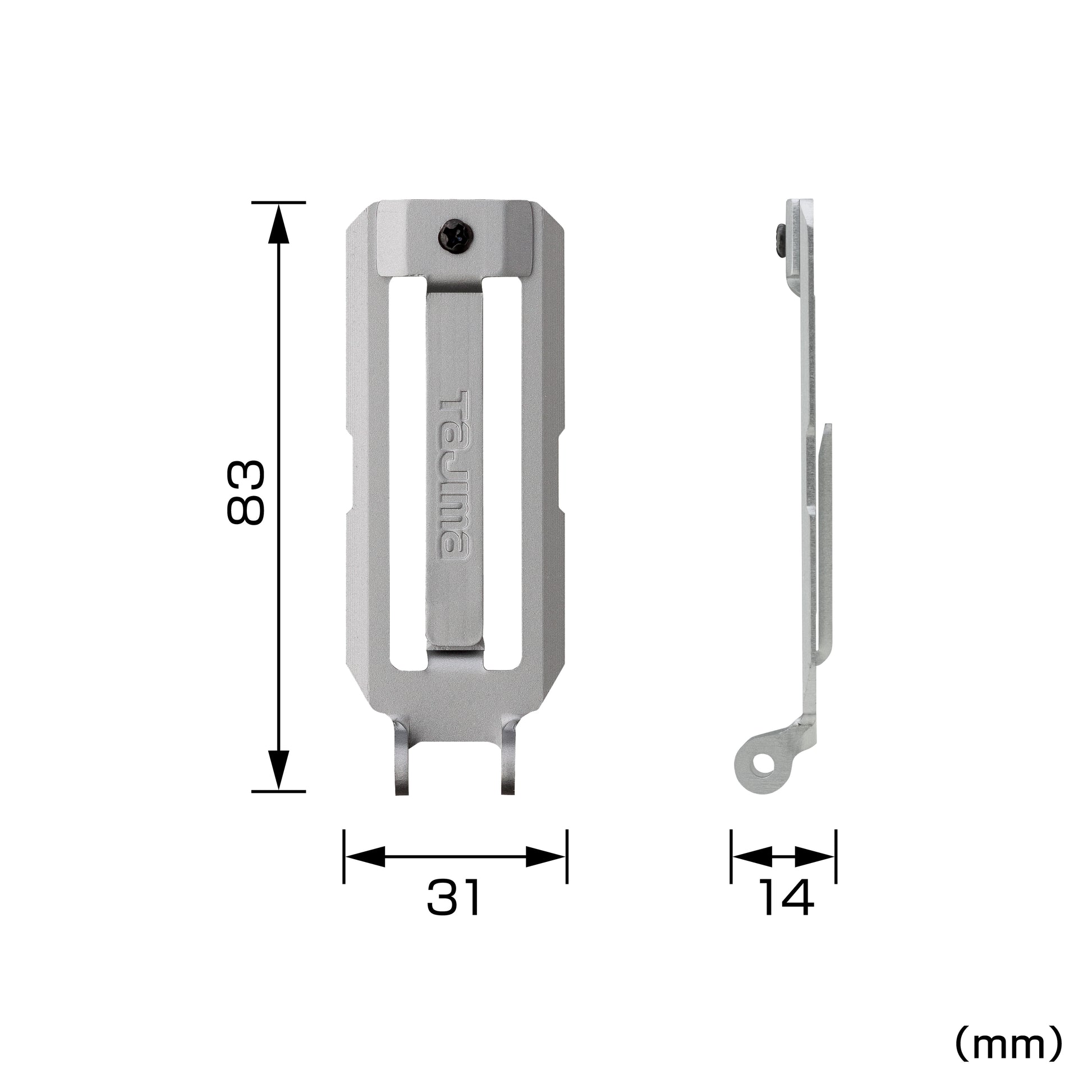 タジマ カスタムセフホルダー用ベルトループプレート SFP-BL2BK/SFP-BL2SI-