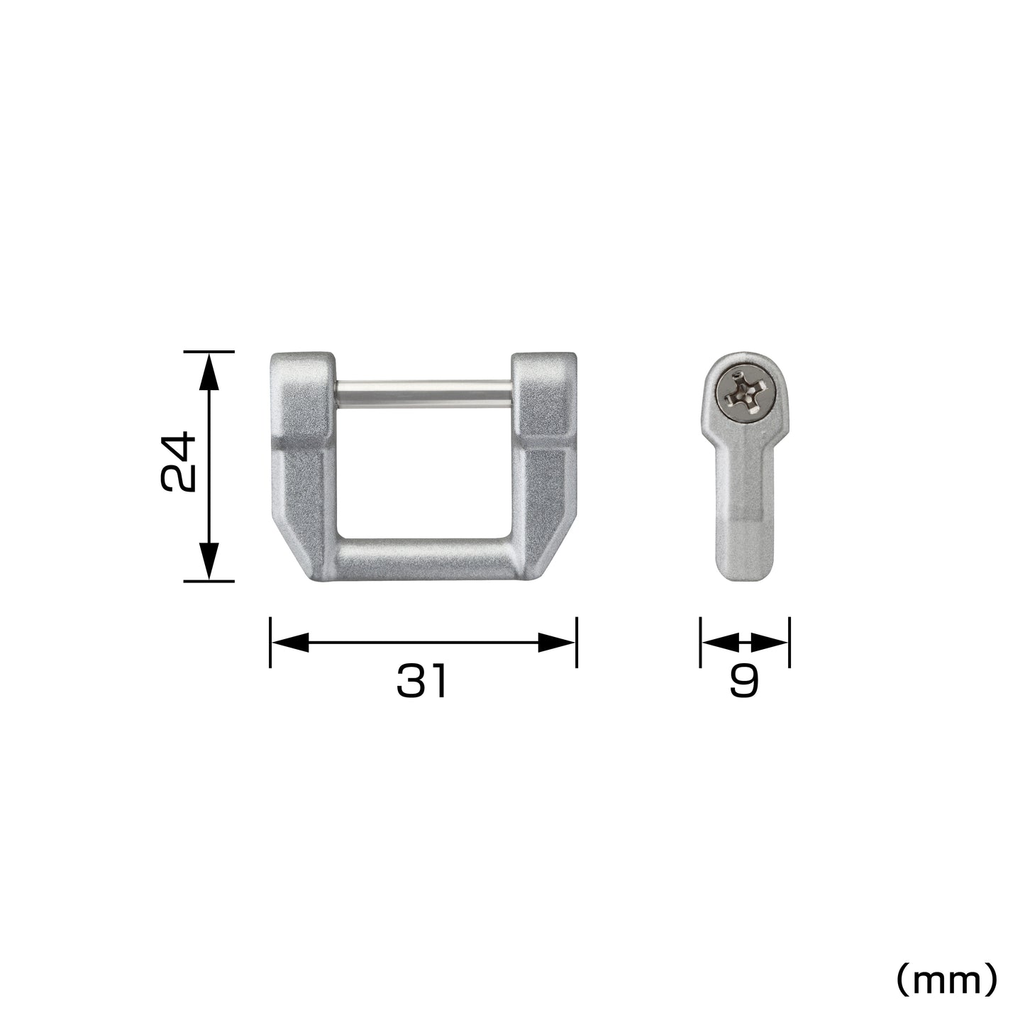 タジマ カスタムセフホルダー用安全ロープ取付環 金属 SFP-AZRSI/SFP-AZRBK-