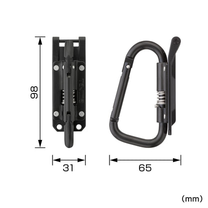 タジマ カスタムセフホルダー用工具ホルダースチール スリムカラビナ小 折りたたみ SFPSKHI-CSF-