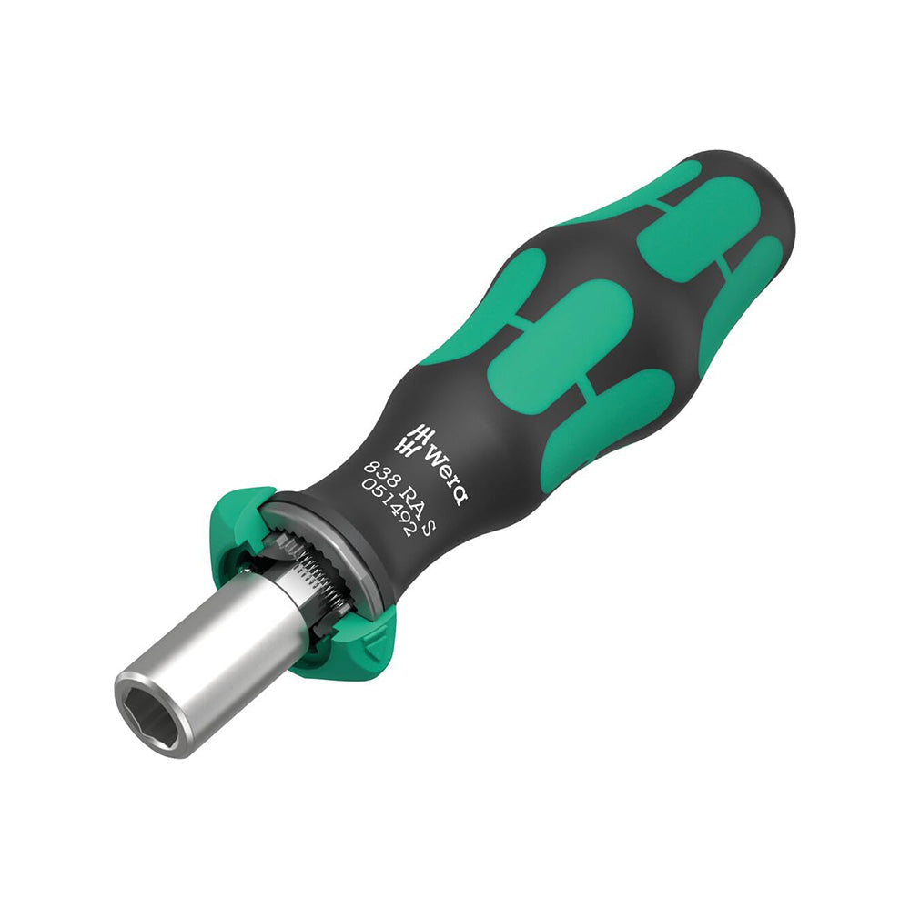 Wera ラチェット機能付きビットホルダー 6.35ミリ 838 RA S-838 RA S