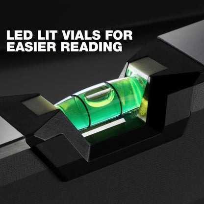 TOUGHBUILT 48in LEDマグネット水平器 TB-H2-L-48LH-M-