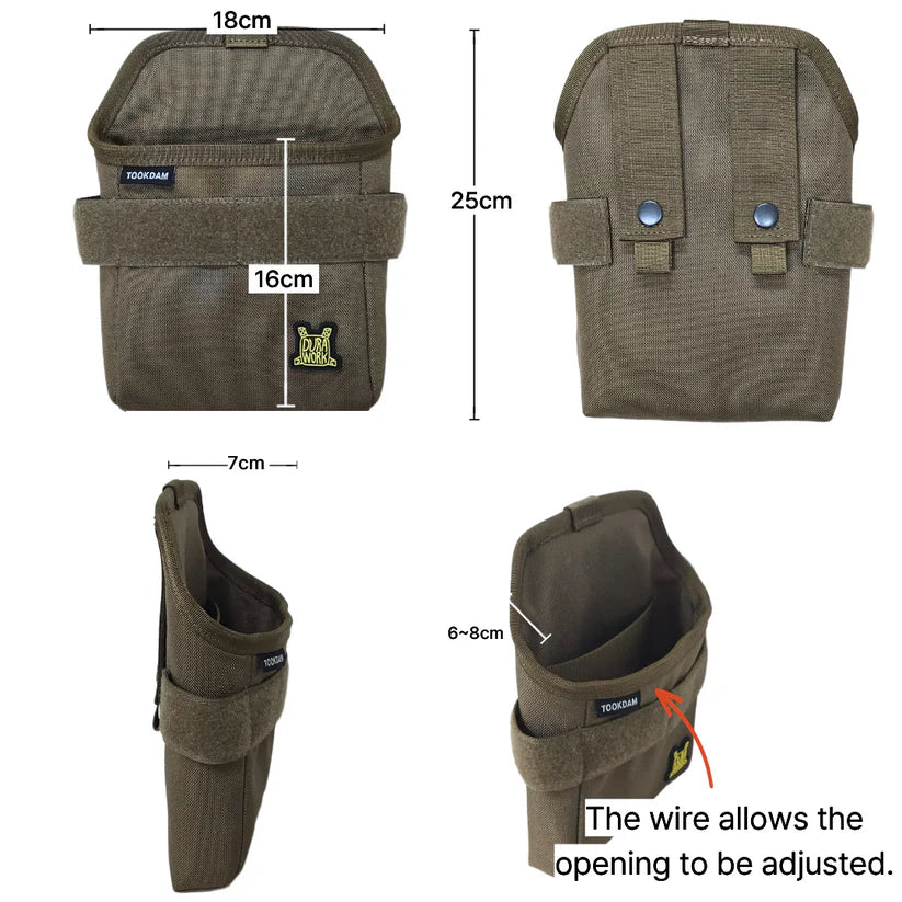 Durawork クイックドロップポーチ（TOOKDAM） Dura409 BLK/BRW-