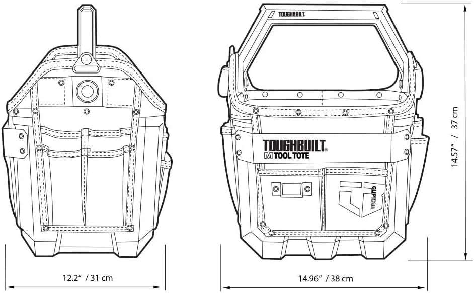 TOUGHBUILT 12in ツールトート TB-CT-82-12