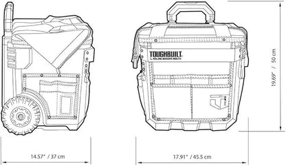TOUGHBUILT ウィール付きローリングマッシブマウスバッグ（L） TB-CT-61-14-