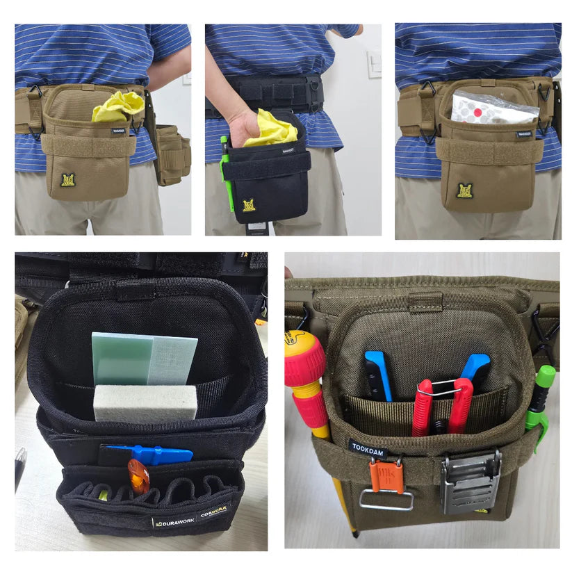 Durawork クイックドロップポーチ（TOOKDAM） Dura409 BLK/BRW-