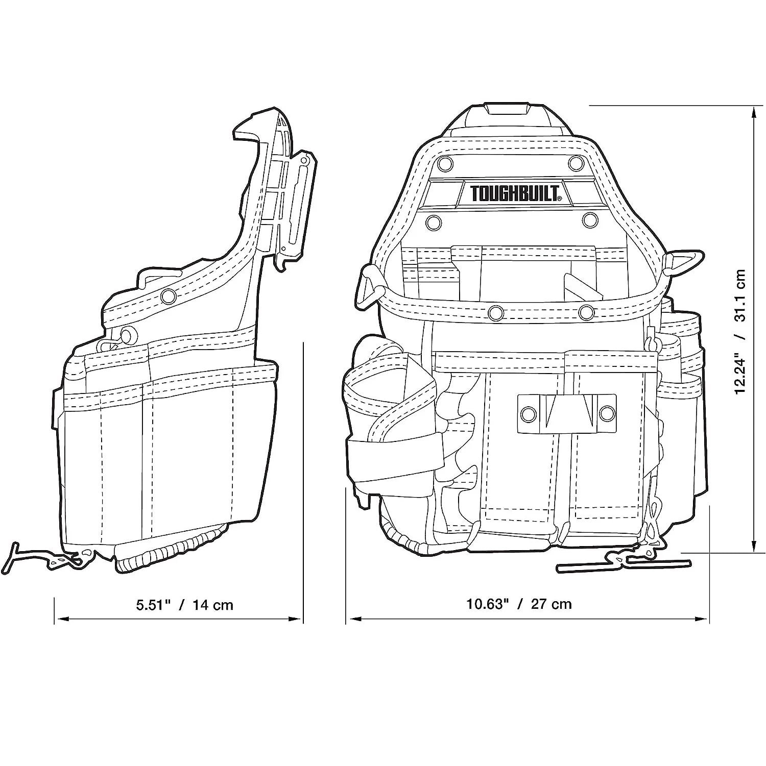 TOUGHBUILT マスターエレクトリカン ポーチ&ショルダー TB-CT-114-