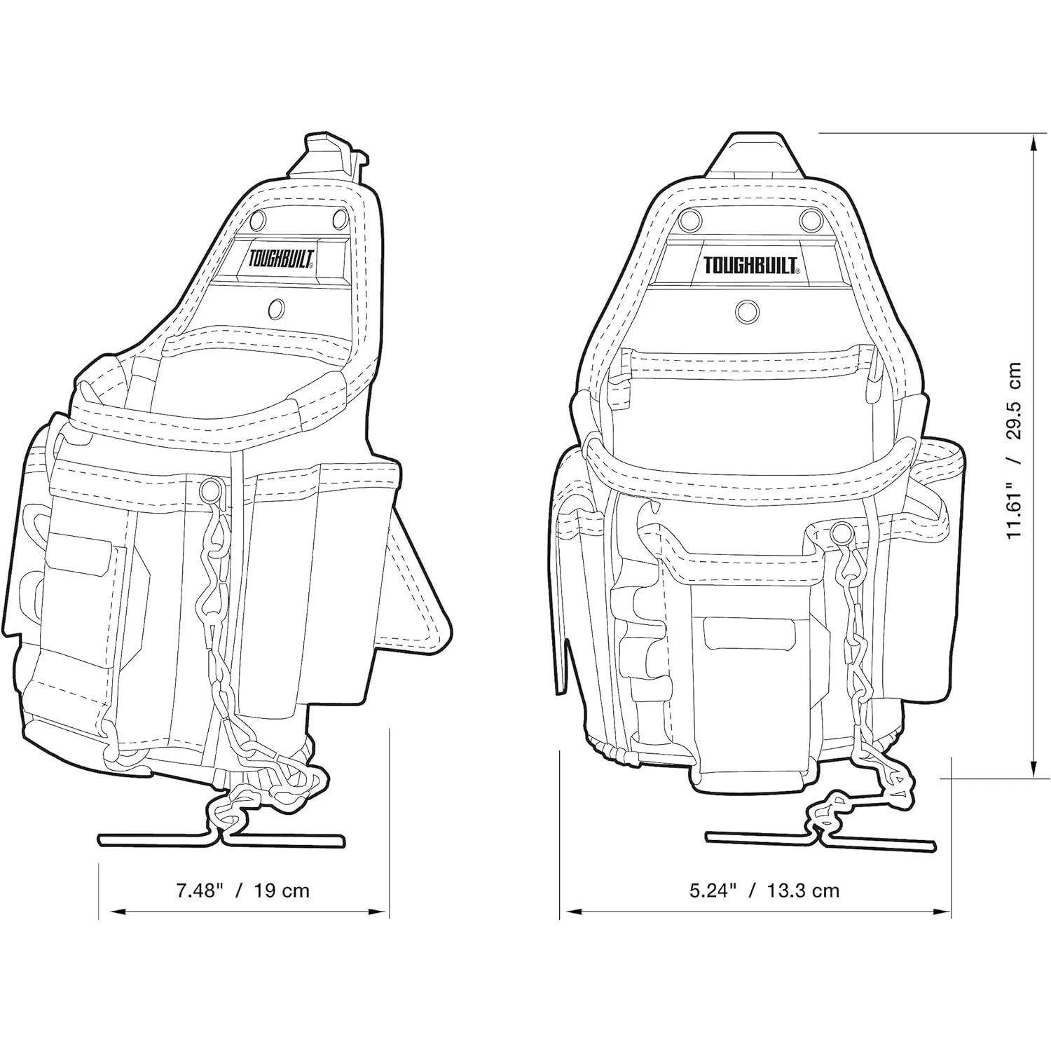 TOUGHBUILT スモールエレクトリカンポーチ TB-CT-34-