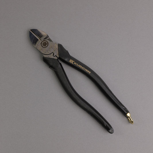 フジ矢 偏芯強力ニッパ（黒金）175mm 700N-175BG【金津屋商店オリジナルデザイン：亀甲網代】-