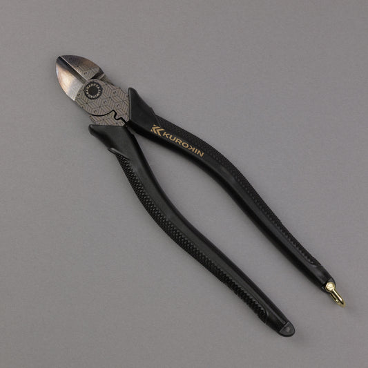 フジ矢 偏芯強力ニッパ（黒金）200mm 700N-200BG【金津屋商店オリジナルデザイン：亀甲網代】-