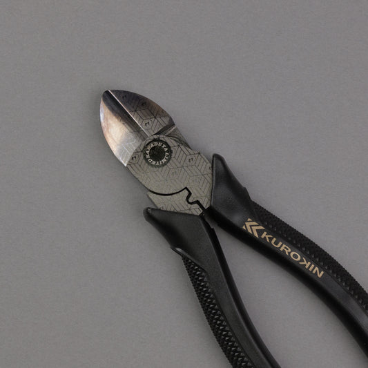 フジ矢 偏芯強力ニッパ（黒金）200mm 700N-200BG【金津屋商店オリジナルデザイン：亀甲網代】-