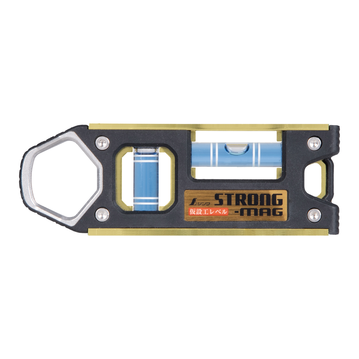 シンワ測定 仮設工レベル STRONG-MAG マグネット付 100mm