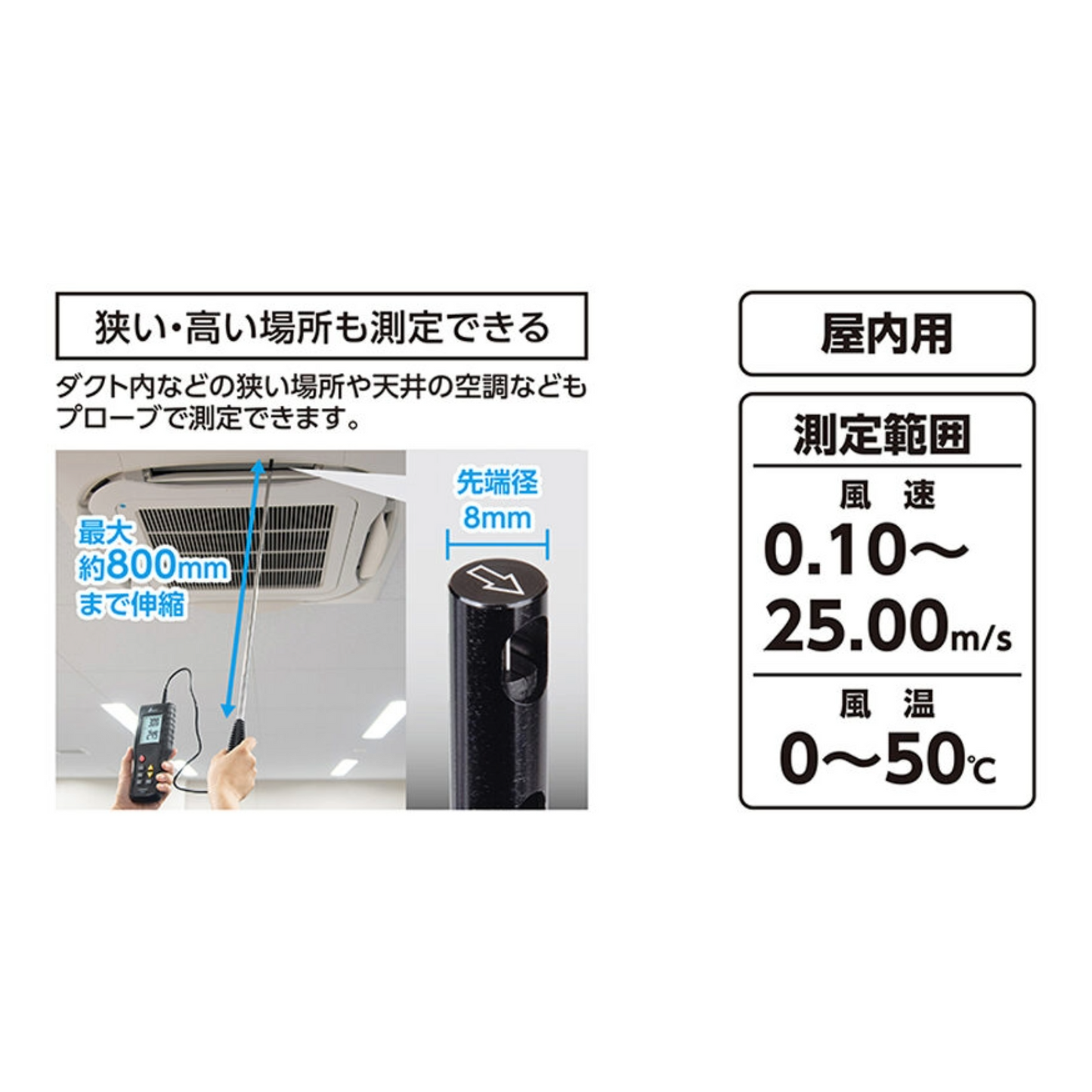 シンワ デジタル風速計 最高・最低 熱線式 79004