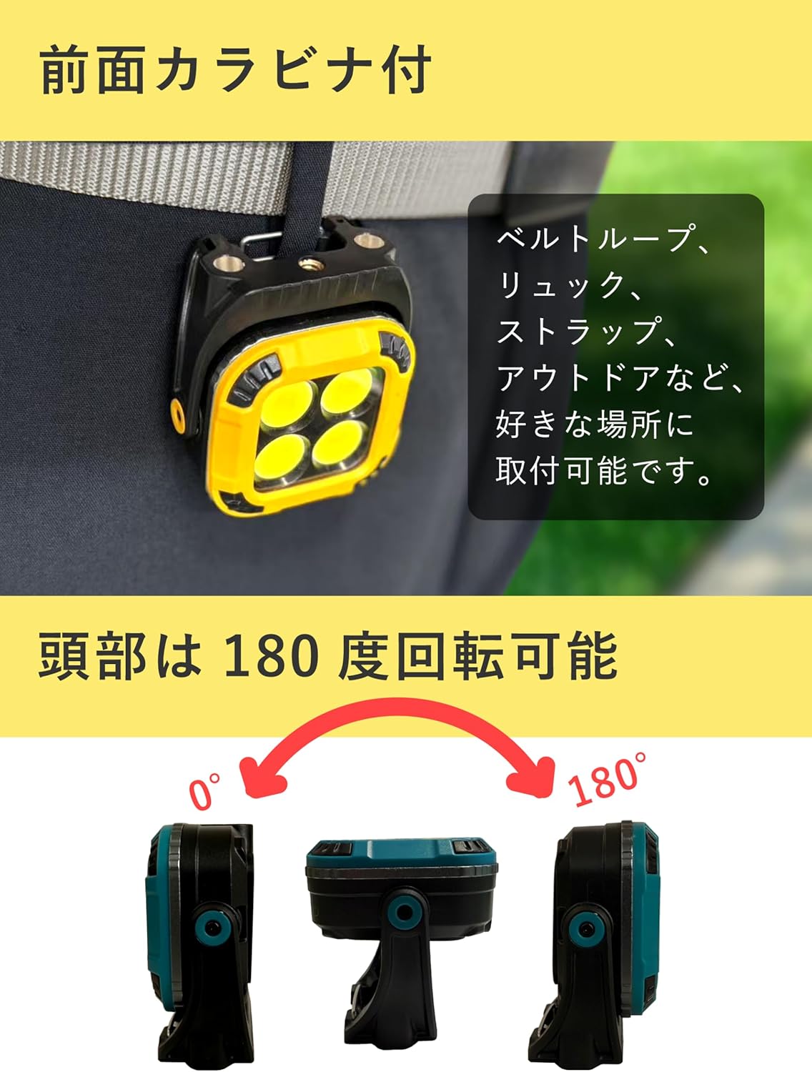 GLOBAL&LOCAL 充電式COB LEDワークライト"DOT" SK-8129