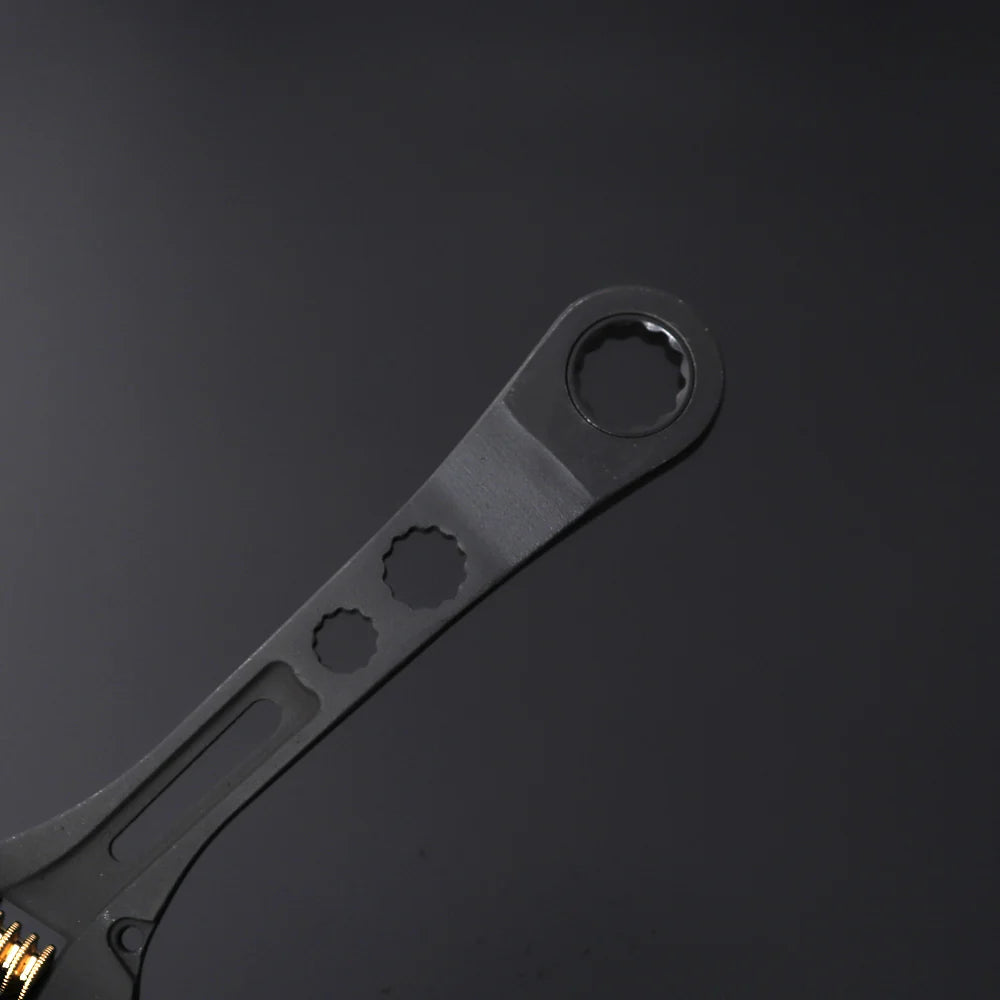 フジ矢 ギア付モンキーレンチ（黒金）FGL-38-BG-