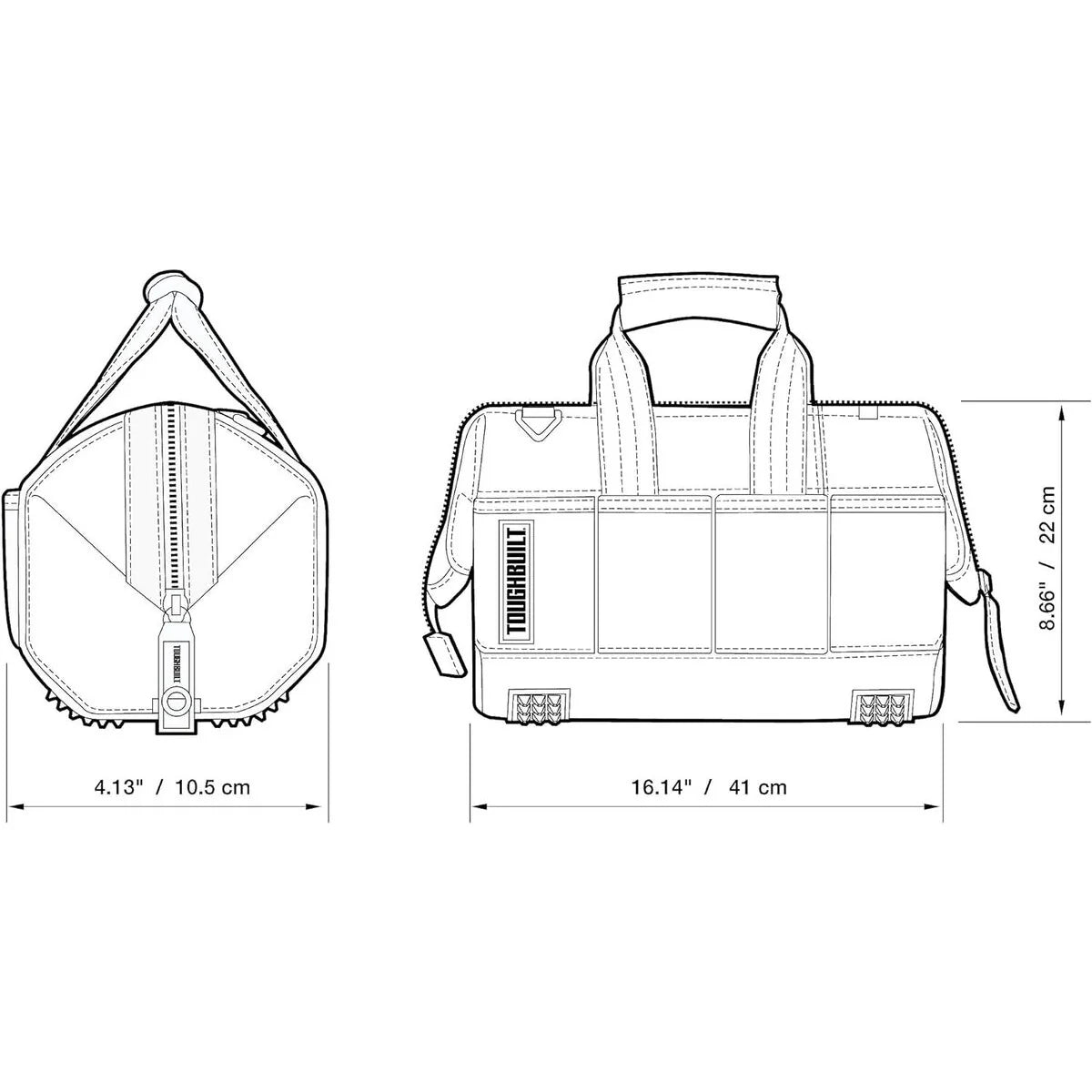 TOUGHBUILT 12inマッシブマウスバッグ TB-60-12-