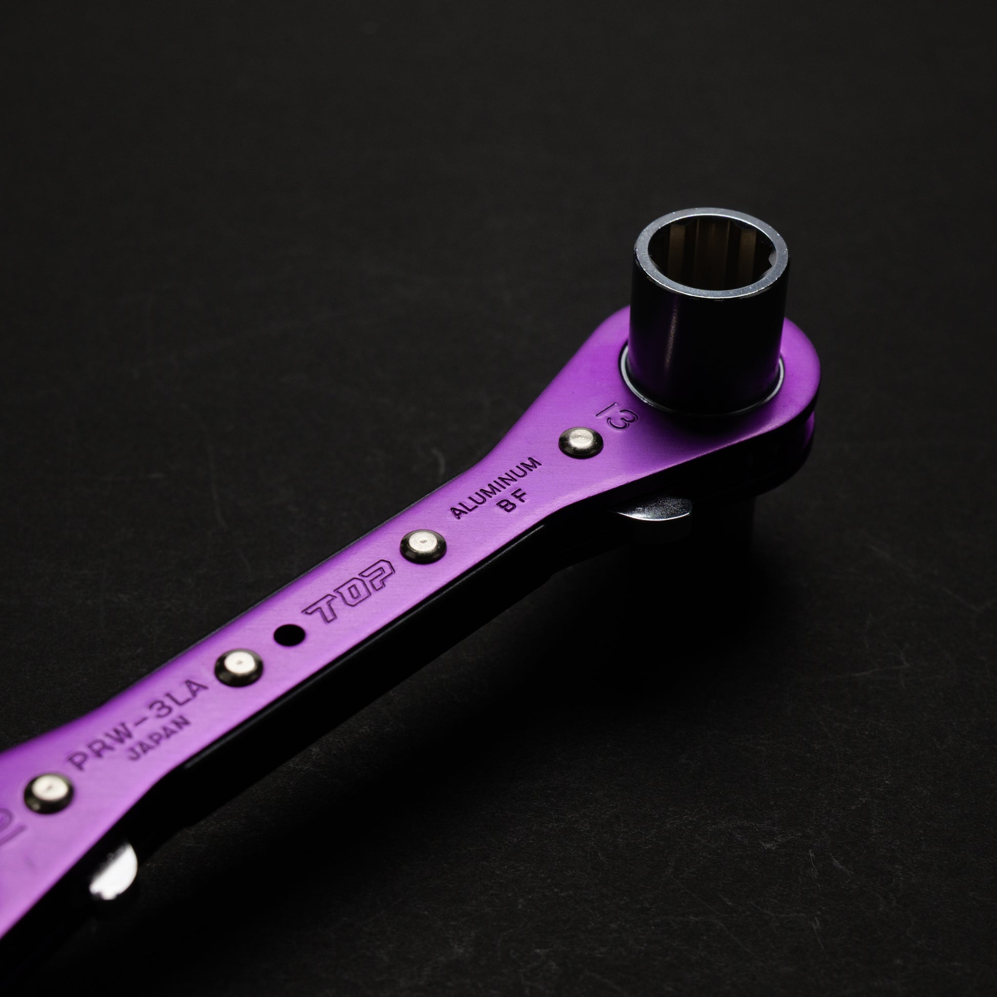 【予約商品】TOP工業 ラクラッチ(ロング４サイズ板ラチェットレンチ) パープル【限定】 PRW-3LV-