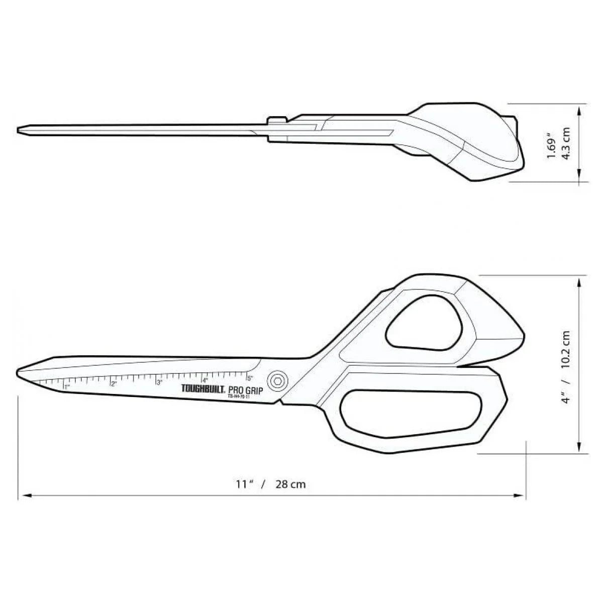 TOUGHBUILT コントラクターシザー TB-H4-70-11-