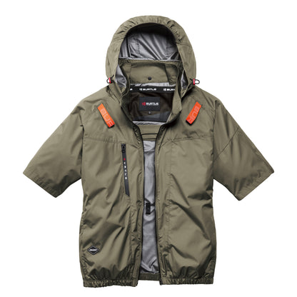 BURTLE【バートル】AC半袖ブルゾン AC2096HB [2026SS]-AC2096HB-23-M