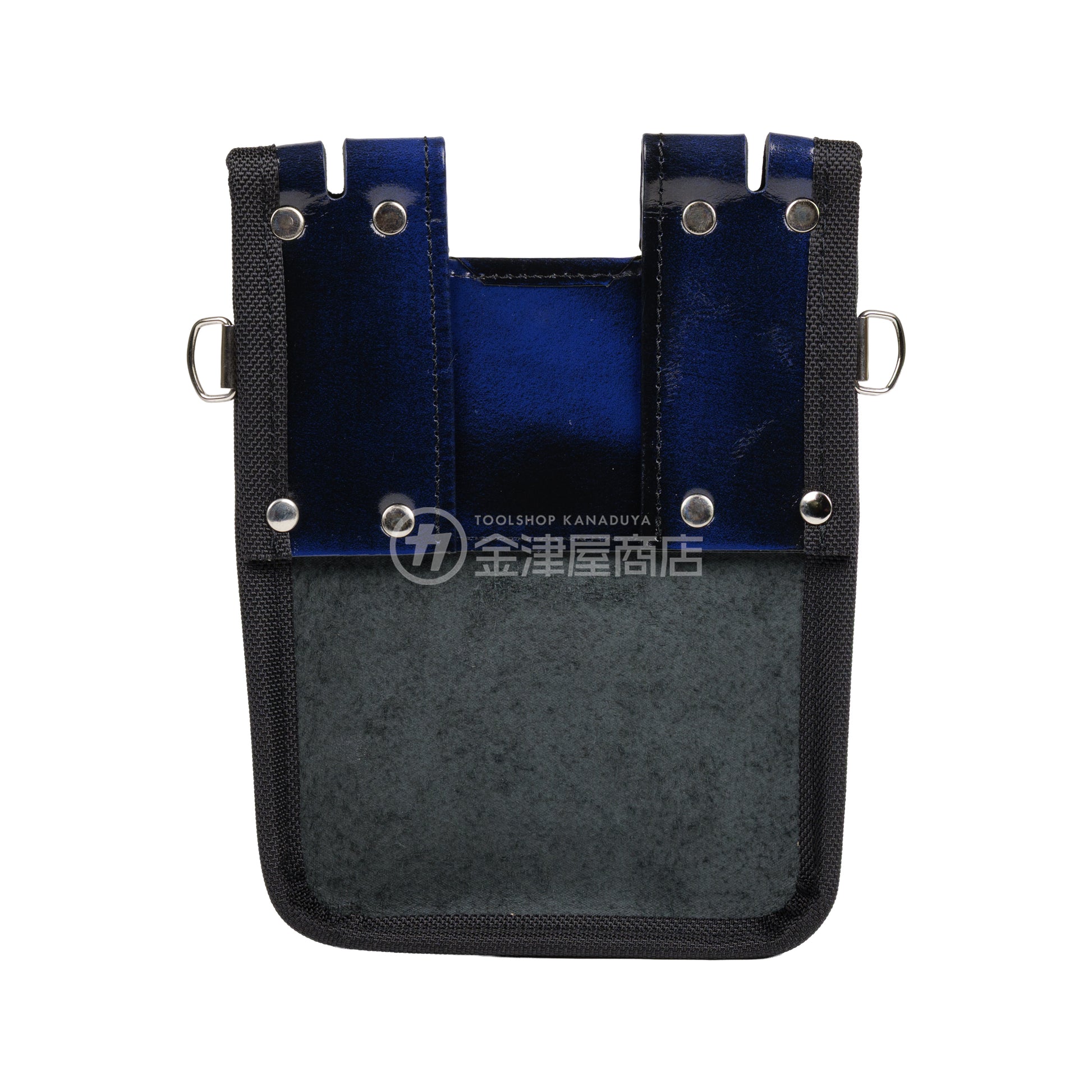 【アウトレット】ニックス(KNICKS) 鳶職向仕様ツーウェイタイプアドバンガラス革2段腰袋 ADV-201TB-BL-