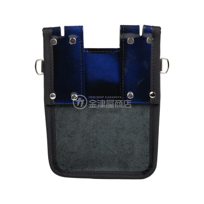 【アウトレット】ニックス(KNICKS) 鳶職向仕様ツーウェイタイプアドバンガラス革2段腰袋 ADV-201TB-BL-