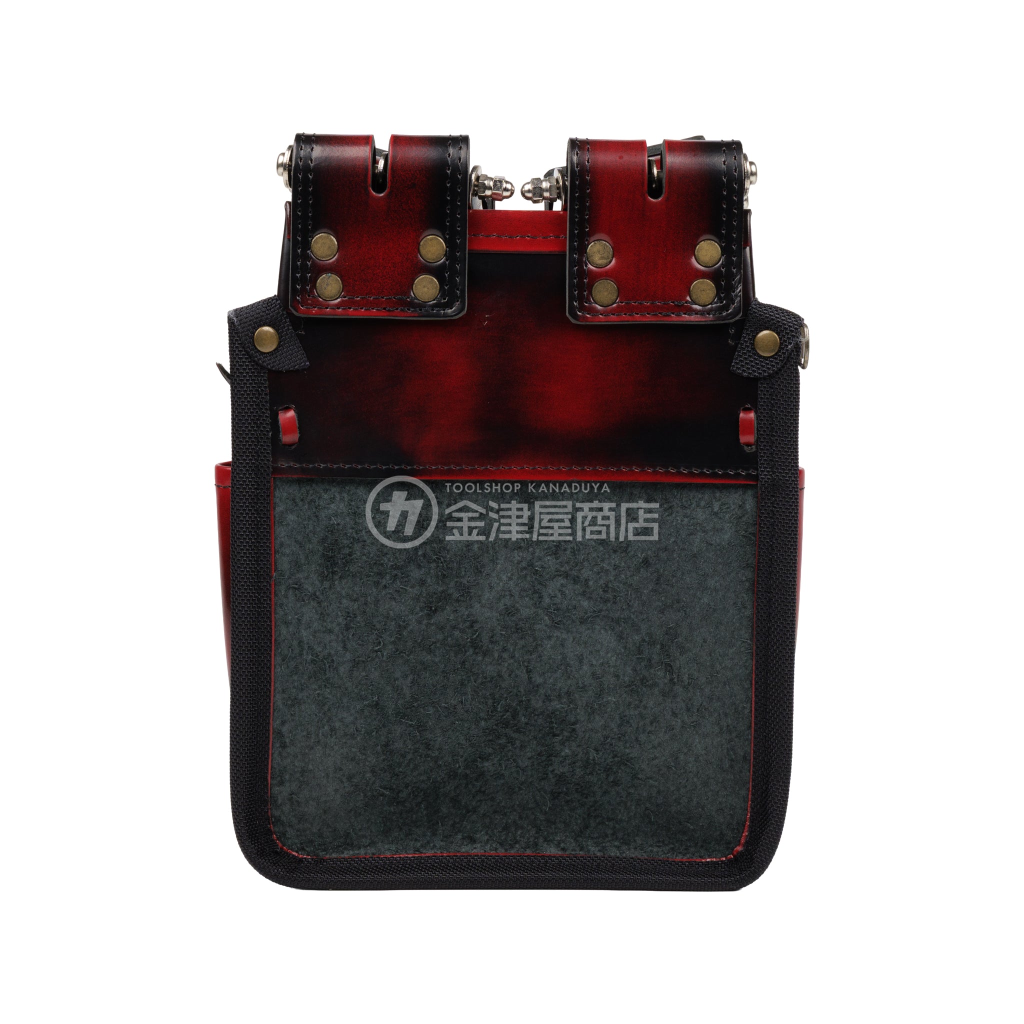 アウトレット】ニックス(KNICKS) アドバンガラス革3段腰袋 ADV-301DDX-R