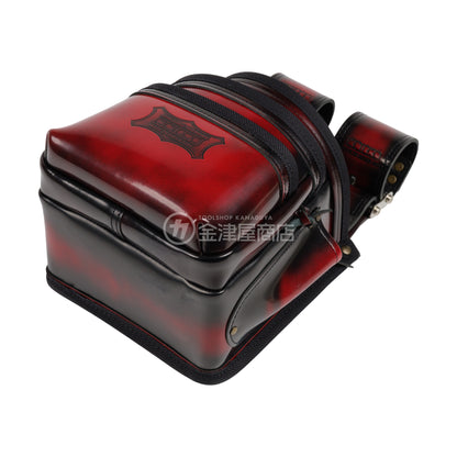 【アウトレット】ニックス(KNICKS) アドバンガラス革3段腰袋 ADV-301DDX-R-