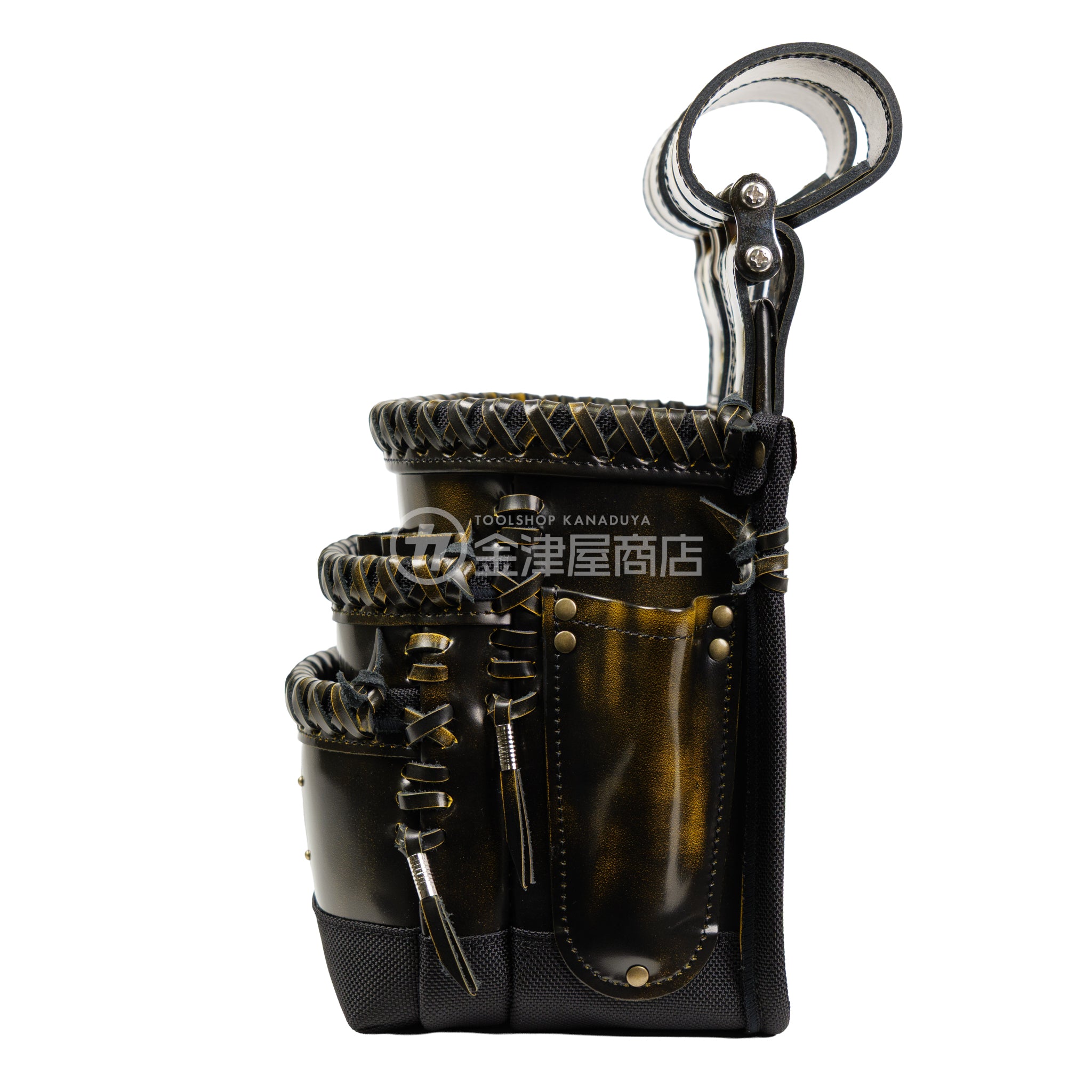 ニックス(KNICKS) アドバンガラス革3段腰袋 底・縁補強タイプ ADV