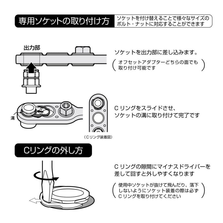 【予約商品】ANEX オフセットアダプター17mmソケットセット AOA-17S1-