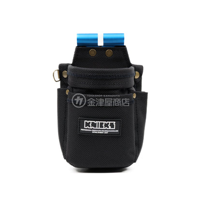 ニックス(KNICKS) コーデュラバリスティック生地アルミ補強VA小物腰袋 BA-202VADX(白タグ) 公認カスタム-BA-202VADXCUS-BL
