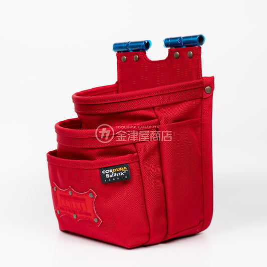 ニックス(KNICKS) コーデュラバリスティック生地チェーン対応3段腰袋 BART-301DDX【TITプレート補強入り】-