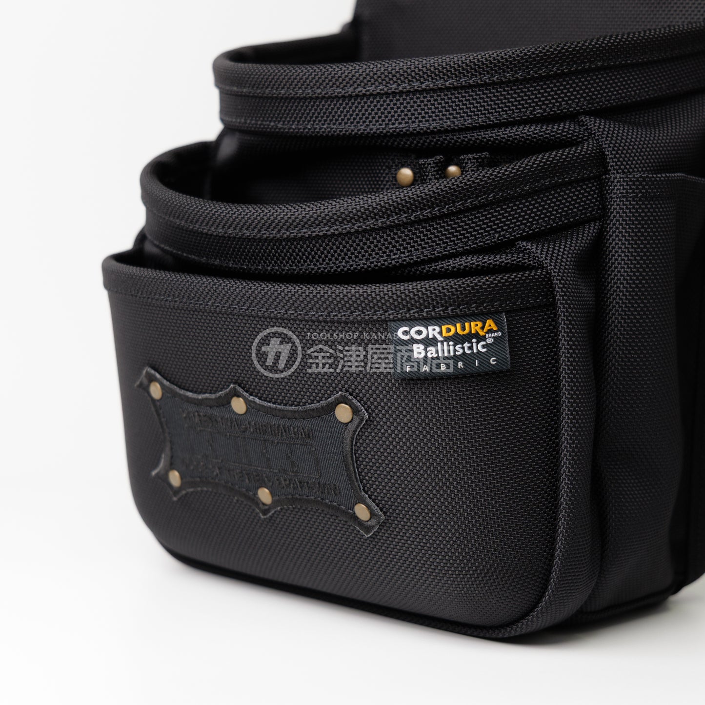 ニックス(KNICKS) 前袋(外側)EVA型押タイプ コーデュラバリスティック生地チェーン対応3段腰袋 BAT-301DDXSP【TITプレート補強入り】-