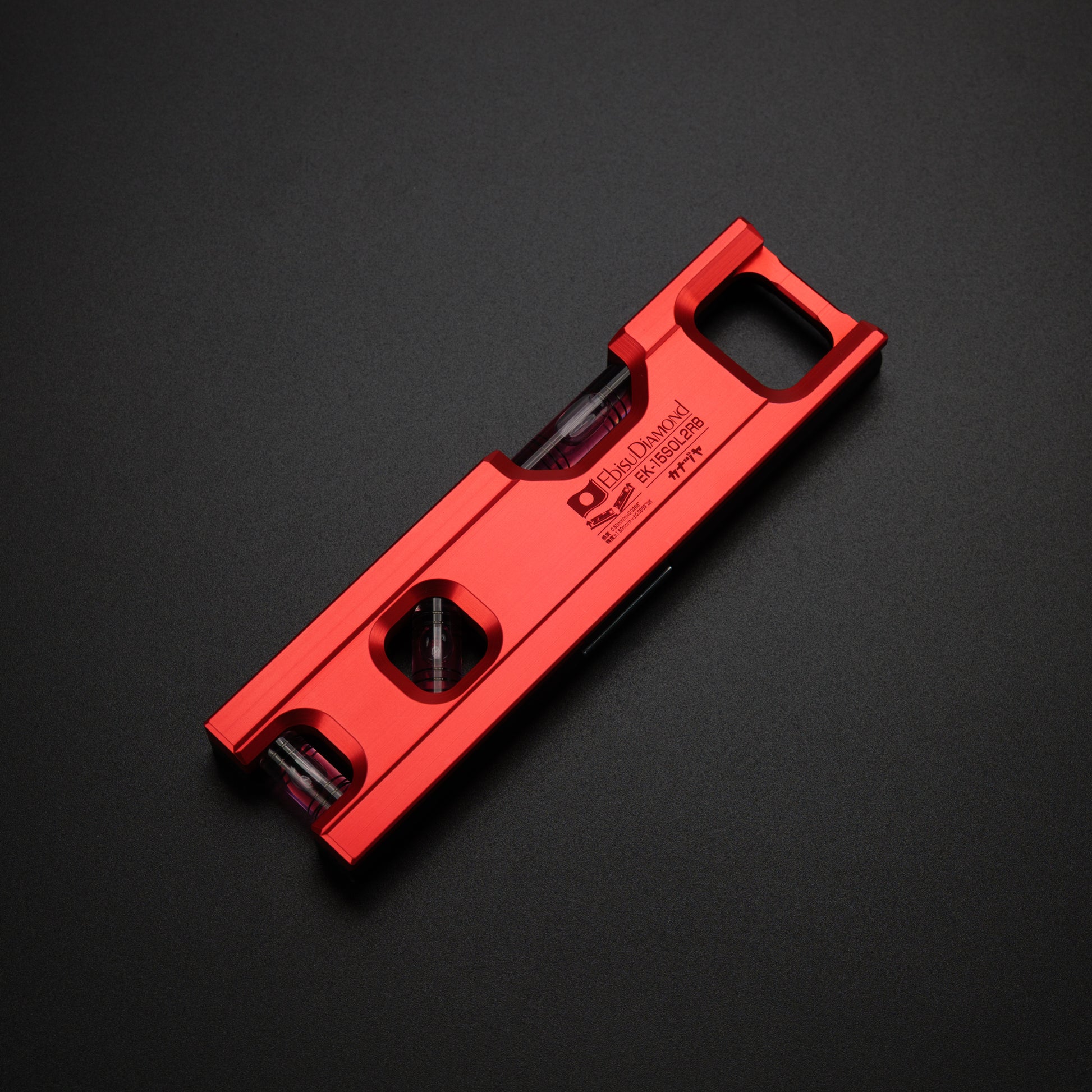 金津屋商店×エビス カラーソリッドレベル2【COLOR SOLID LEVEL2】 ブラックツートン レッド 100/150/200-EK-15SOL2RB