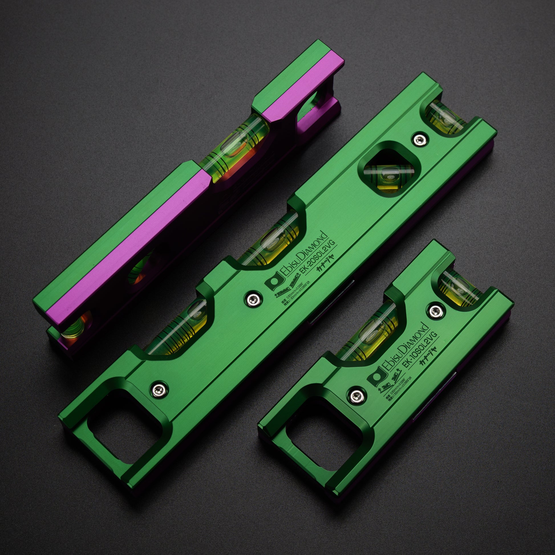 金津屋商店×エビス カラーソリッドレベル2【COLOR SOLID LEVEL2】 ツートンカラー ヴァイオレット&グリーン 100/150/200-