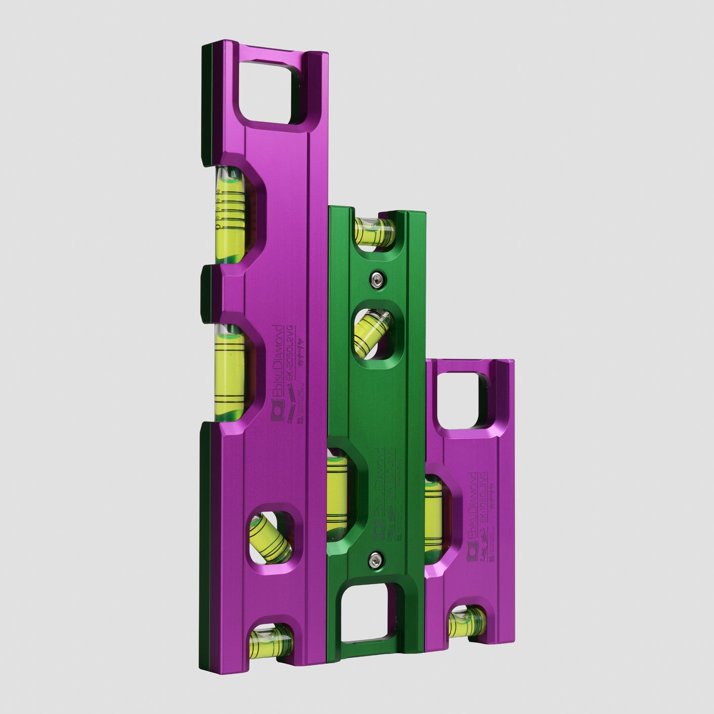 金津屋商店×エビス カラーソリッドレベル2【COLOR SOLID LEVEL2】 ツートンカラー ヴァイオレット&グリーン 100/150/200-